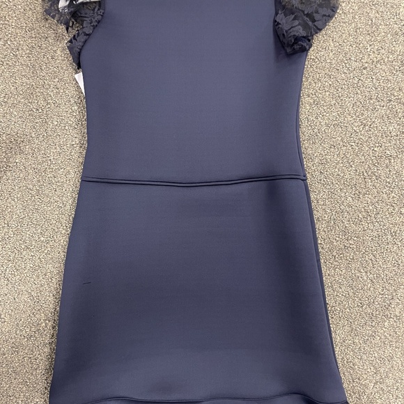 Dolls & Divas Couture Scuba Dress with lace cap sleeve Size 12 - Picture 3 of 8